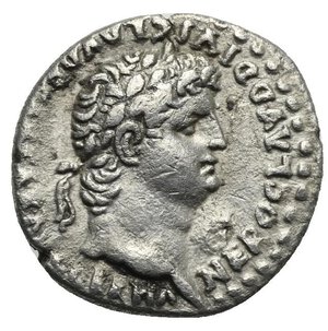 obverse: CAPPADOCIA. Caesaraea-Eusebia. Nero with Divus Claudius, 54-68. Drachm (Silver, 18.00 mm, 2.59 g), circa 63-65. NERO CLAVD DIVI CLAVD F [CAESAR] AVG GERMA Laureate head of Nero to right. Rev. [DIVOS] CLAVD AVGVST GERMANIC PATER [AVG] Laureate head of Claudius to right. RPC I, 3648. RIC I (second edition), 622. BMCRE I, 283, 420. SNG von Aulock 6355. Lightly toned. Thin flan crack and small bump on reverse, otherwise, good very fine.
