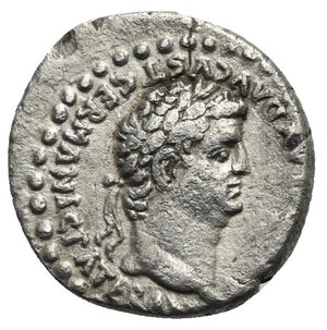 reverse: CAPPADOCIA. Caesaraea-Eusebia. Nero with Divus Claudius, 54-68. Drachm (Silver, 18.00 mm, 2.59 g), circa 63-65. NERO CLAVD DIVI CLAVD F [CAESAR] AVG GERMA Laureate head of Nero to right. Rev. [DIVOS] CLAVD AVGVST GERMANIC PATER [AVG] Laureate head of Claudius to right. RPC I, 3648. RIC I (second edition), 622. BMCRE I, 283, 420. SNG von Aulock 6355. Lightly toned. Thin flan crack and small bump on reverse, otherwise, good very fine.
