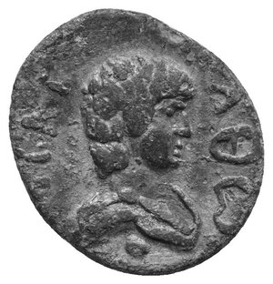 obverse: EGYPT. Antinoopolis. Circa 2nd-3rd centuries. Tessera (Lead, 20 mm, 4.05 g). [Є]ΠΑΓΑΘⲰ[Ι] Draped bust of Antinoüs to right. Rev. ΤΗ Π[ΟΛЄΙ] Bust of Zeus Ammon to right, wearing hem-hem crown. Dattari (Savio) 11615. Emmett -. D. Wilding: Tokens of Antinous from the Roman Province of Egypt, in: A. Crisà, M. Gkikaki and C. Rowan (eds.): Tokens, Culture, Connections, Communities. London 2019, p. 123, 16. The reverse slightly corroded, otherwise, Very Fine.
From the Rhakotis Collection, formed in the 1960s and 1970s.
Ex Leu, Web Auction 16, 22-25 May, lot 2640.
