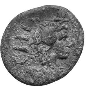 reverse: EGYPT. Antinoopolis. Circa 2nd-3rd centuries. Tessera (Lead, 20 mm, 4.05 g). [Є]ΠΑΓΑΘⲰ[Ι] Draped bust of Antinoüs to right. Rev. ΤΗ Π[ΟΛЄΙ] Bust of Zeus Ammon to right, wearing hem-hem crown. Dattari (Savio) 11615. Emmett -. D. Wilding: Tokens of Antinous from the Roman Province of Egypt, in: A. Crisà, M. Gkikaki and C. Rowan (eds.): Tokens, Culture, Connections, Communities. London 2019, p. 123, 16. The reverse slightly corroded, otherwise, Very Fine.
From the Rhakotis Collection, formed in the 1960s and 1970s.
Ex Leu, Web Auction 16, 22-25 May, lot 2640.
