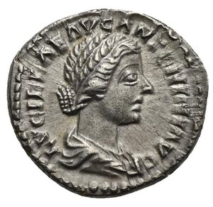 obverse: Lucilla Augusta, daughter of Marcus Aurelius, 164-182. Denarius (Silver, 19.00 mm, 2.97 g) Rome, under Marcus Aurelius and Lucius Verus, 161-162. LVCILLAE AVG ANTONINI AVG F Draped bust of Lucilla right. Rev. DIAN A LVCIFERA Diana Lucifera draped standing facing, head turned to left, holding torch with both hands. RIC III, 762 (Aurelius); Cohen 14. Toned. Extremely Fine. 

