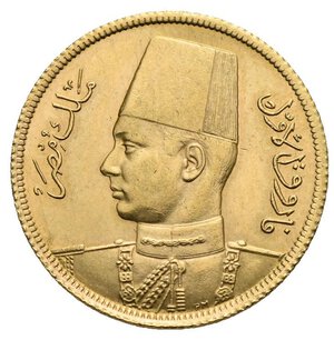 obverse: EGYPT. Farouk (1936-1952) Farouk gold 