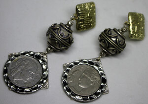obverse: ORECCHINI argento indiano 20 lire italiane 1922