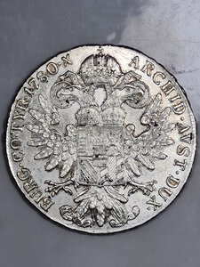 reverse: 1 TALLERO 1780 AUSTRIA 