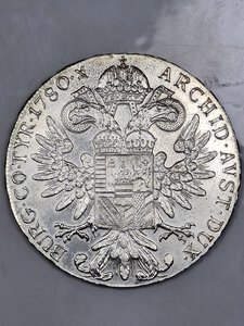 reverse: 1 TALLERO 1780 AUSTRIA 