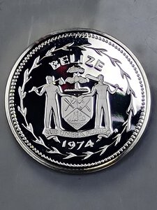 obverse: 5 CENT 1974 BELIZE FS