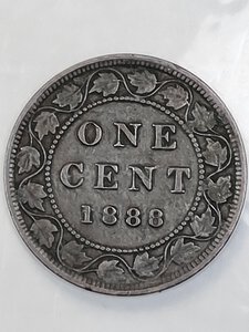 reverse: 1 CENT 1888 CANADA MB/BB