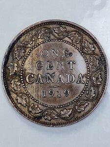 reverse: 1 CENT 1919 CANADA BB/SPL