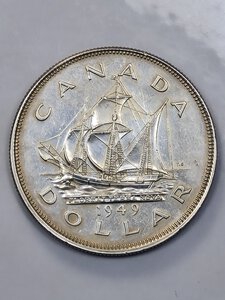 reverse: 1 DOLLARO 1949 CANADA QFDC