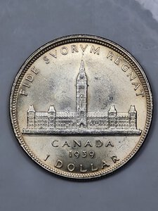 reverse: 1 DOLLARO 1939 CANADA QFDC