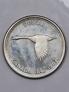 reverse: 1 DOLLARO 1967 CANADA QFDC