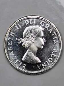 obverse: 1 DOLLARO 1964 CANADA FS