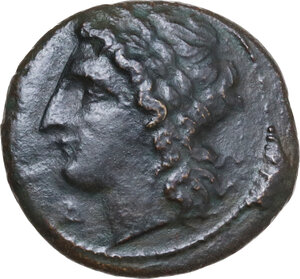 obverse: Messana.  I Mamertini.. AE 18 mm. 288-278 B.C