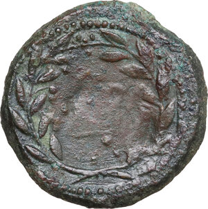 reverse: Panormos.  Under Roman Rule. AE As, c. 200-190 BC