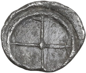 reverse: Syracuse.  Hieron I (478-466 BC).. AR Obol, c. 475-470 BC