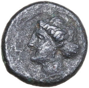 obverse: Syracuse.  Second Democracy (466-405 BC).. AE Tetras, 435-415 BC