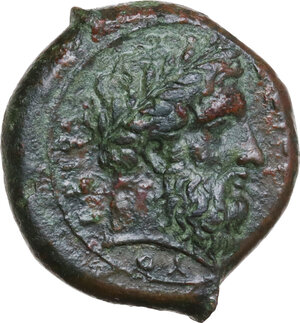 obverse: Syracuse.  Timoleon and the Third Democracy (344-317 BC).. AE Hemidrachm. Timoleontic Symmachy coinage, c. 343-339/8 BC