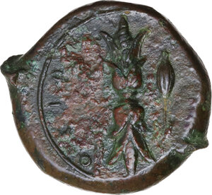 reverse: Syracuse.  Timoleon and the Third Democracy (344-317 BC).. AE Hemidrachm. Timoleontic Symmachy coinage, c. 343-339/8 BC
