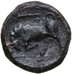 reverse: Syracuse.  Hieron II (275-215 BC).. AE 19 mm, c. 275-269 BC