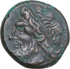obverse: Syracuse.  Hieron II (275-215 BC).. AE Litra, c. 263-218 BC