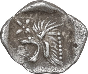 reverse: Mysia, Kyzikos. AR Obol, 450-400 BC
