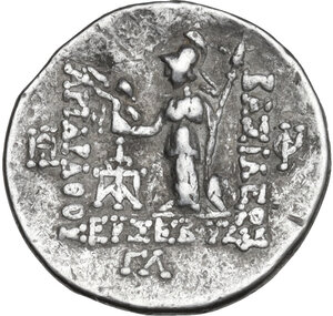 reverse: Cappadocia.  Ariarathes IV (220-163 BC).. AR Drachm. Dated RY 33 (188/187 BC.)