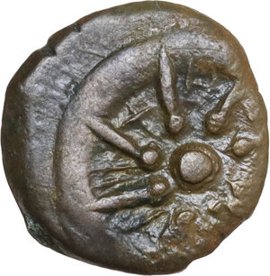 obverse: Judaea, Jerusalem.  Hasmoneans, Alexander Jannaeus (103-76 BC).. AE Prutah