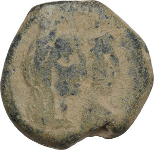 obverse: Nabatea.  Aretas IV (9 BC - 40 AD).. AE 18mm, Petra mint, 9 BC - 40 AD
