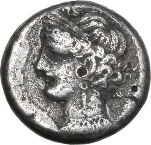 obverse: Zeugitania, Carthage. AR Shekel, Libyan Revolt (?) c. 241-238 BC