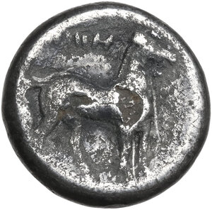 reverse: Zeugitania, Carthage. AR Shekel, Libyan Revolt (?) c. 241-238 BC