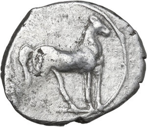reverse: Zeugitania, Carthage. AR Quarter-Shekel, c. 221-202 BC