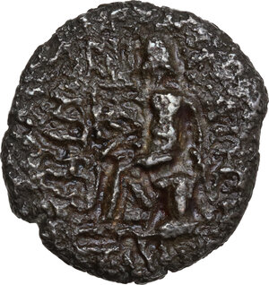 reverse: Kings of Characene.  Attambelos IV (AD 54/5-64/5). AE Tetradrachm, Charax-Spasinu, uncertain SE date, circa AD 54/5-64/5