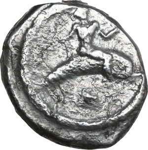 obverse: Southern Apulia, Tarentum. AR Nomos, 480-470 BC