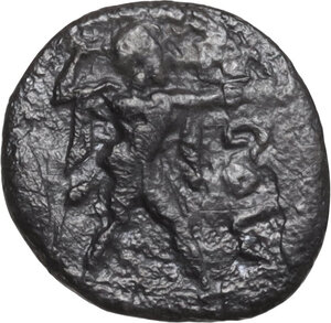 obverse: Lucania, Poseidonia-Paestum. AR Diobol, 410-350 BC
