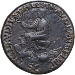 reverse: Nero Claudius Drusus (died 9 AD).. AE Sestertius, Rome mint, 41-50