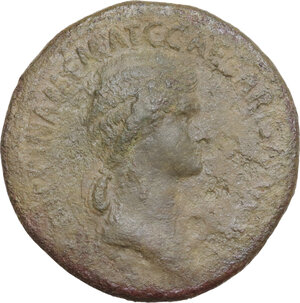obverse: Agrippina Senior, wife of Germanicus and mother of Caligula (died 33 AD).. AE Sestertius, Rome mint. Struck under Caligula, 37-41