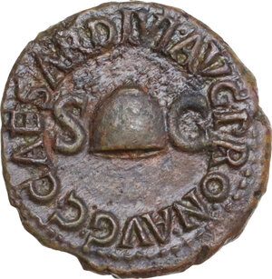 obverse: Gaius (Caligula) (37-41).. AE Quadrans, Rome mint, 39-40