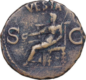reverse: Gaius (Caligula) (37-41).. AE As, Rome mint, 40-41