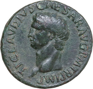obverse: Claudius (41-54).. AE Dupondius, Rome mint, 41-50