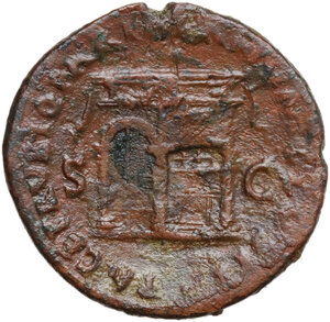 reverse: Nero (54-68).. AE As. Rome mint, 62-68 AD
