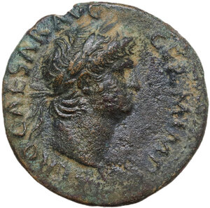 obverse: Nero (54-68).. AE As, Rome mint, 62-68 AD