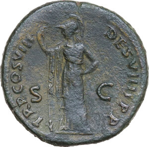 reverse: Domitian (81-96).. AE Sestertius, 82 AD