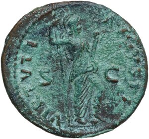 reverse: Domitian (81-96).. AE As, 87 AD