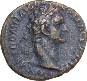 obverse: Domitian (81-96).. AE As, Rome mint, 92-94