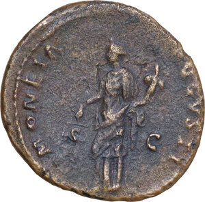reverse: Domitian (81-96).. AE As, Rome mint, 92-94
