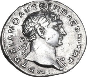 obverse: Trajan (98-117).. AR Denarius, Rome mint, 103-111 AD