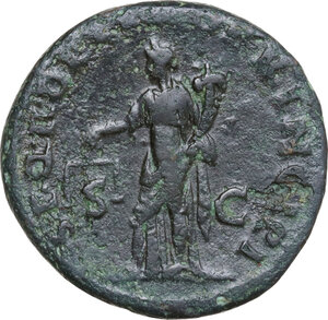 reverse: Trajan (98-117).. AE As, Rome mint, 103-111 AD