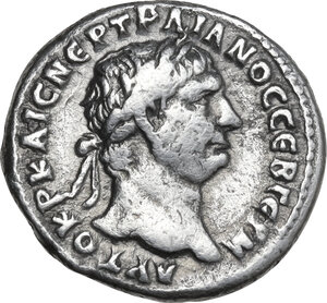 obverse: Trajan (98-117).. AR Didrachm, Tyre mint (Phoenicia), 100 AD