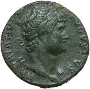 obverse: Hadrian (117-138).. AE Sestertius, c. AD 125-128