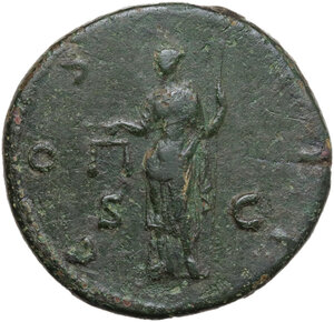 reverse: Hadrian (117-138).. AE Sestertius, c. AD 125-128